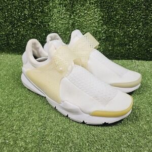 Nike Sock Dart KJCRD Triple White Athletic Sneakers 819686-100 Mens Size 12